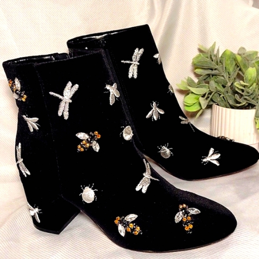 Inc International Suede Georgiee Bug Ankle Bootie